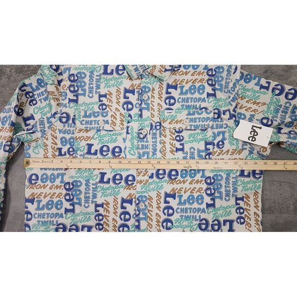 LEE Workwear Heritage Chetopa Twill Logo Print Jacket Mens Size XL Muli-Color - Picture 8 of 9